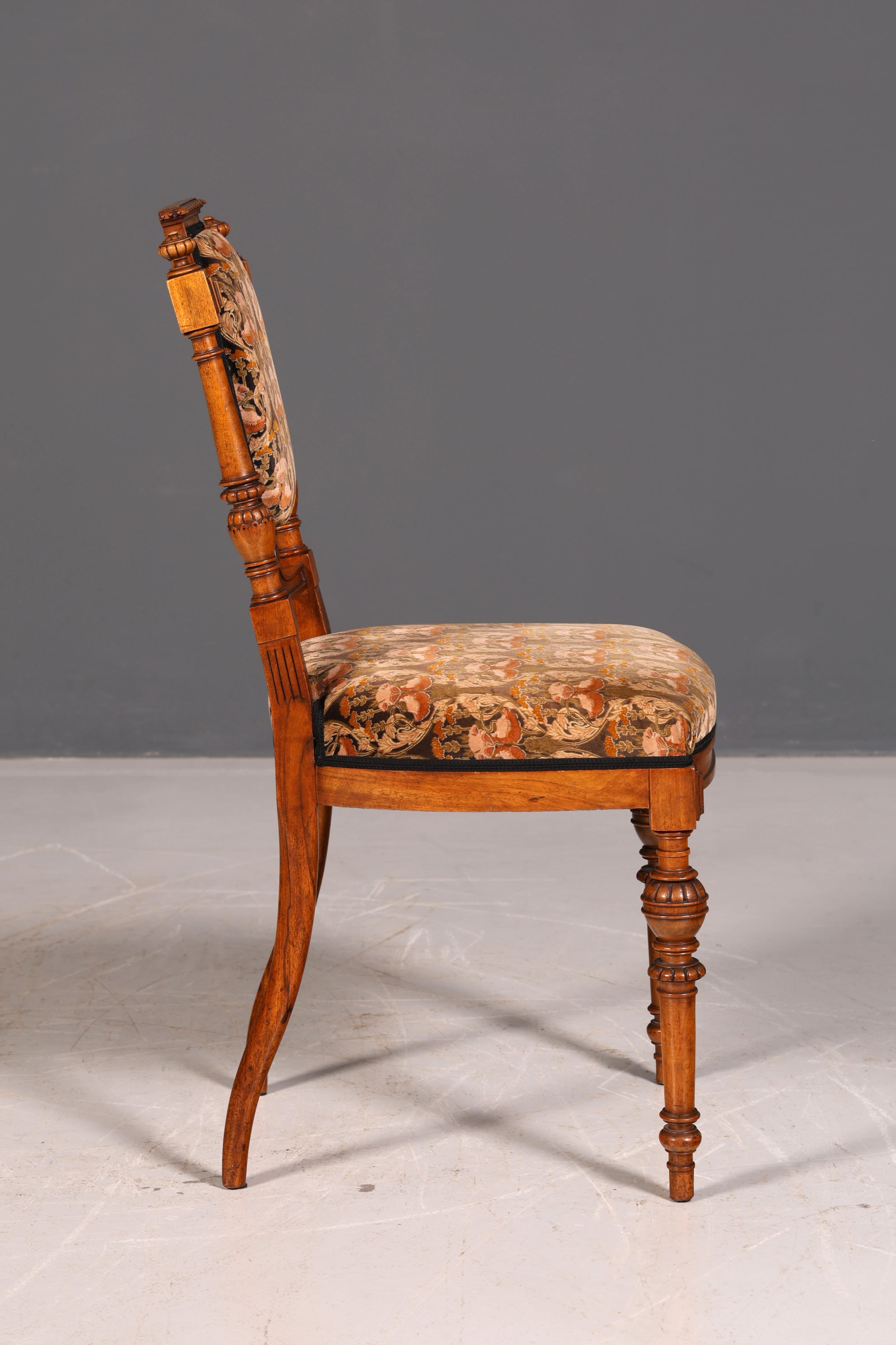 Stilvoller Gründerzeit Stuhl Antik Schreibtisch Stuhl Sekretär Stuhl Küchenstuhl Polsterstuhl Esszimmerstuhl