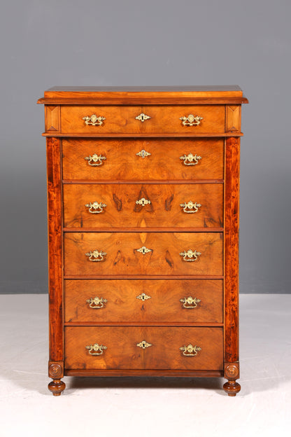 Beau secrétaire Gründerzeit, commode Art Nouveau, meuble ancien