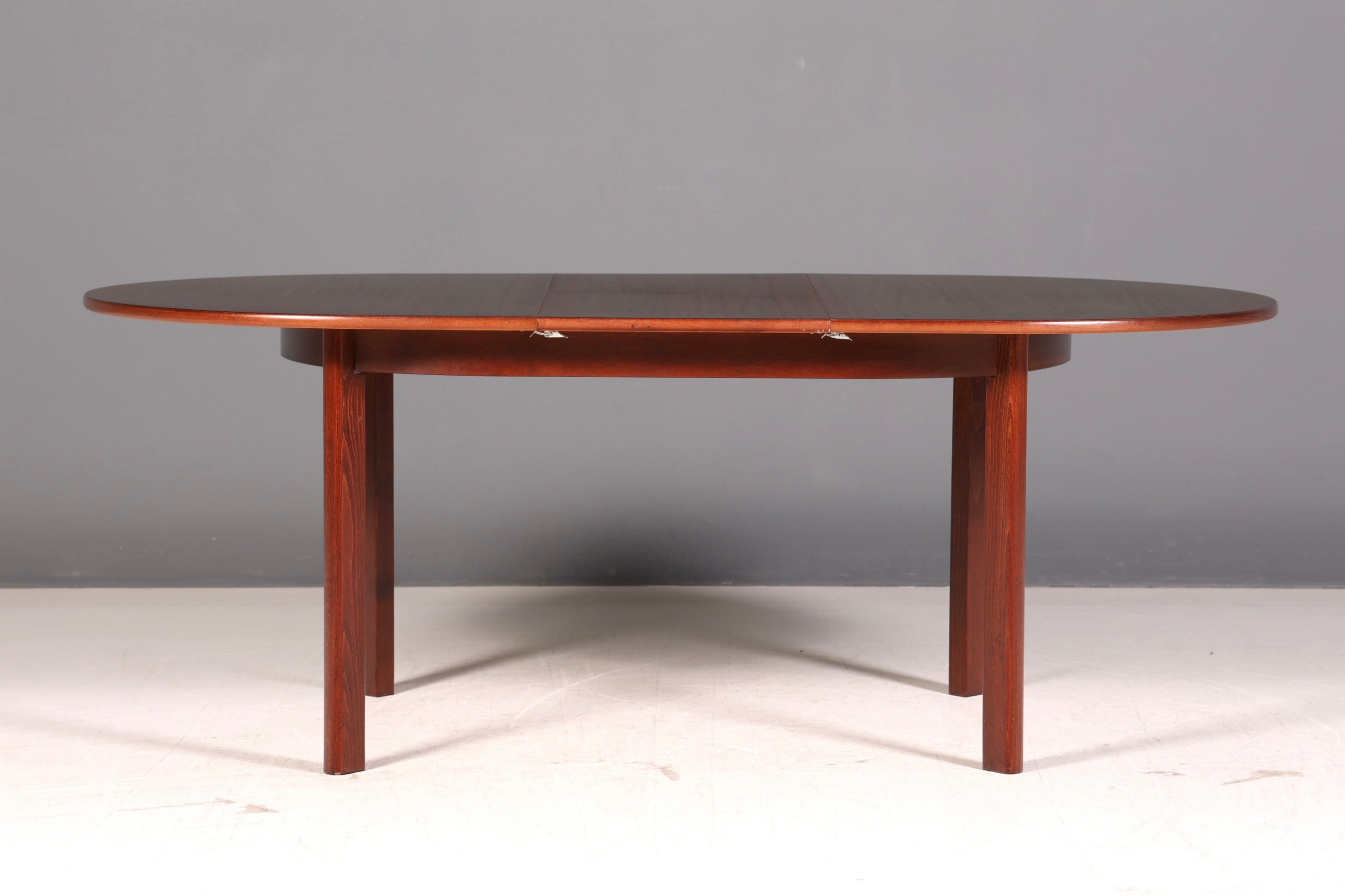 Wunderschöner Mid Century Ausziehtisch Ovaler Esstisch Küchentisch 60er Danish Design Vintage
