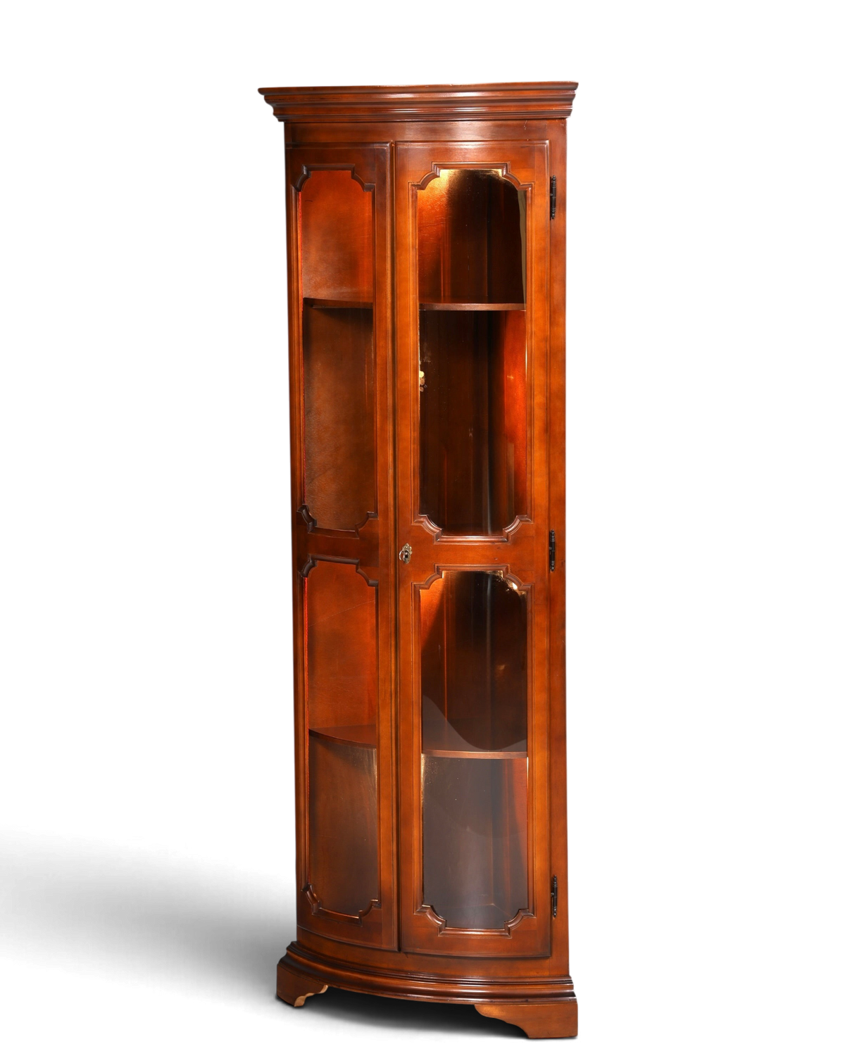 Traumhafte Selva Eckvitrine Antik Stil Vitrine Schrank Geschirrschrank Regal Eckregal