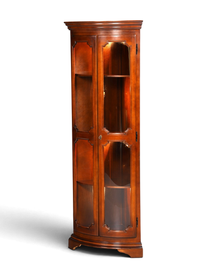 Traumhafte Selva Eckvitrine Antik Stil Vitrine Schrank Geschirrschrank Regal Eckregal