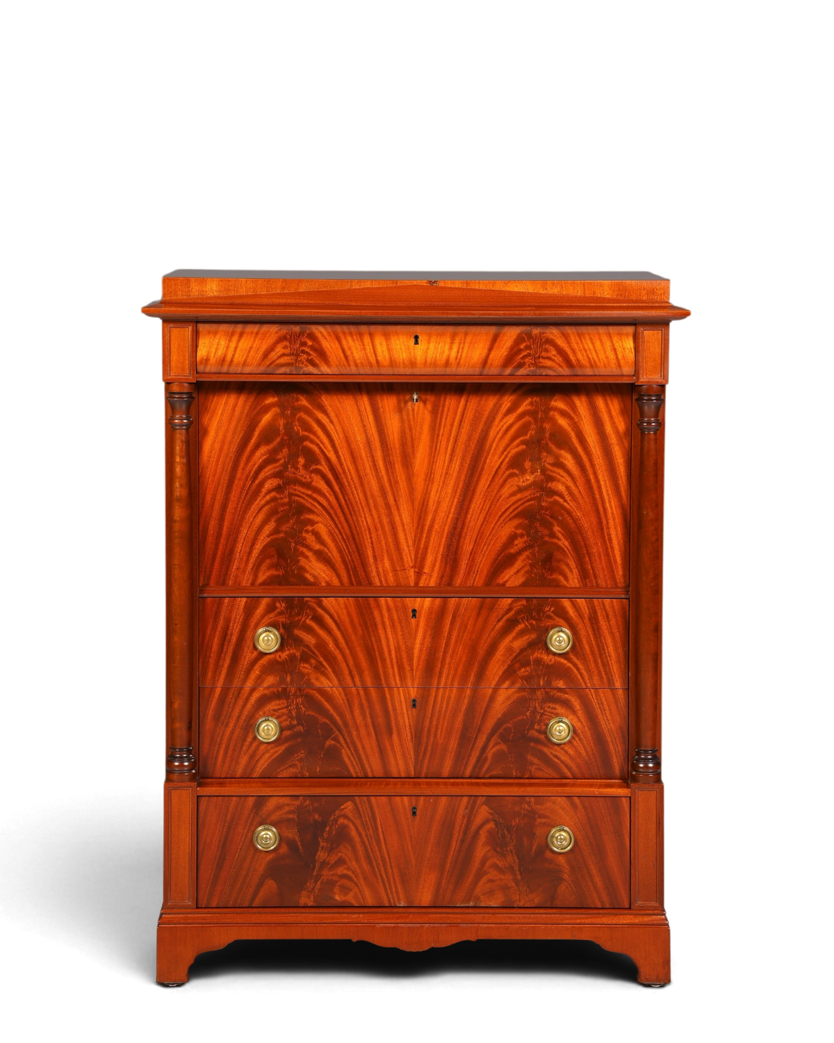 Stilvoller Original Biedermeier Sekretär Englisch Kommode Antik Bürokommode