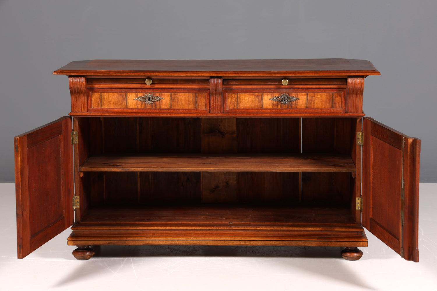 Wunderschöner Gründerzeit Sideboard Antik Nussbaum Schrank Kommode um 1890