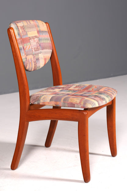 Chaise simple de style Mid-Century, chaise de salle à manger rétro, chaise de cuisine design danois, chaise de secrétaire en teck, 1 sur 2