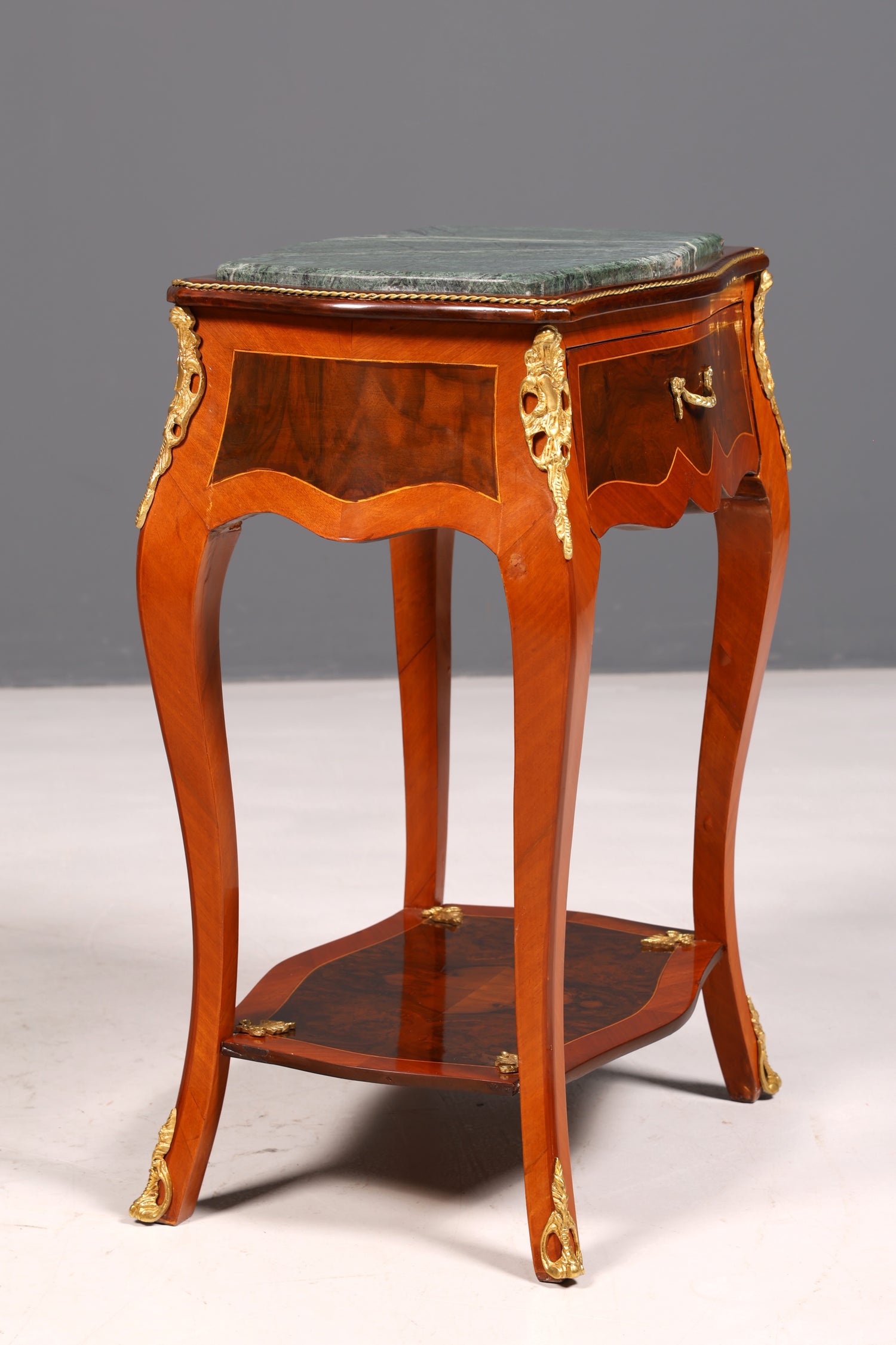 Traumhafter Louis XV Beistelltisch Barock Stil Ablagetisch Marmor Kommode Telefontisch