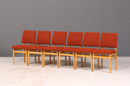 Edles 6er-Set Mid Century Esszimmerstühle Vintage Stuhl Set Küchenstühle Stuhlset Retro Polsterstuhl 60er