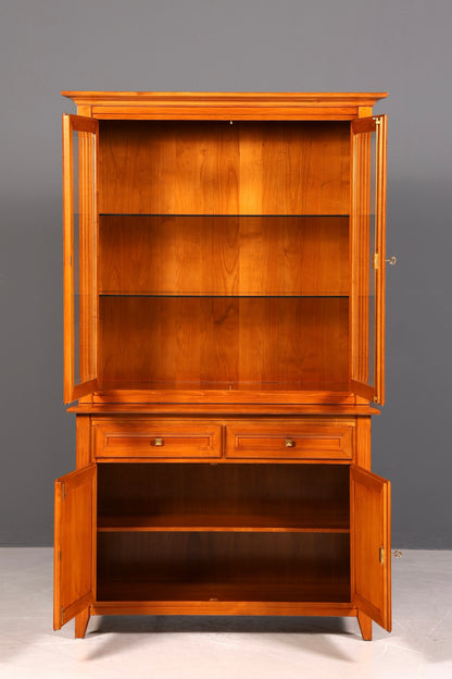 Traumhafte Original Selva Vitrine Antik Stil massiv Holz Buffet Schrank Bibliothek