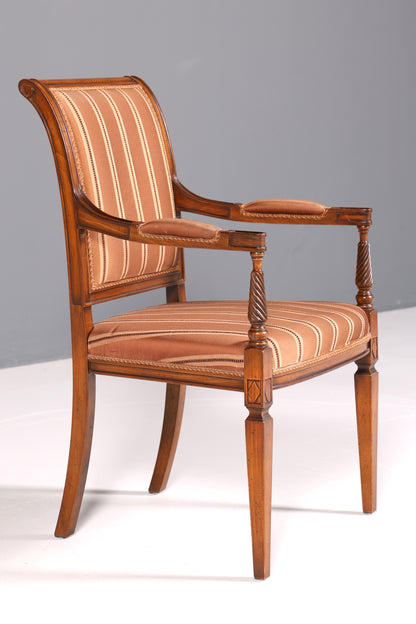 Wunderschöner Selva Stuhl Sekretär Armlehnen Stuhl Borghese Antik Stil Stuhl