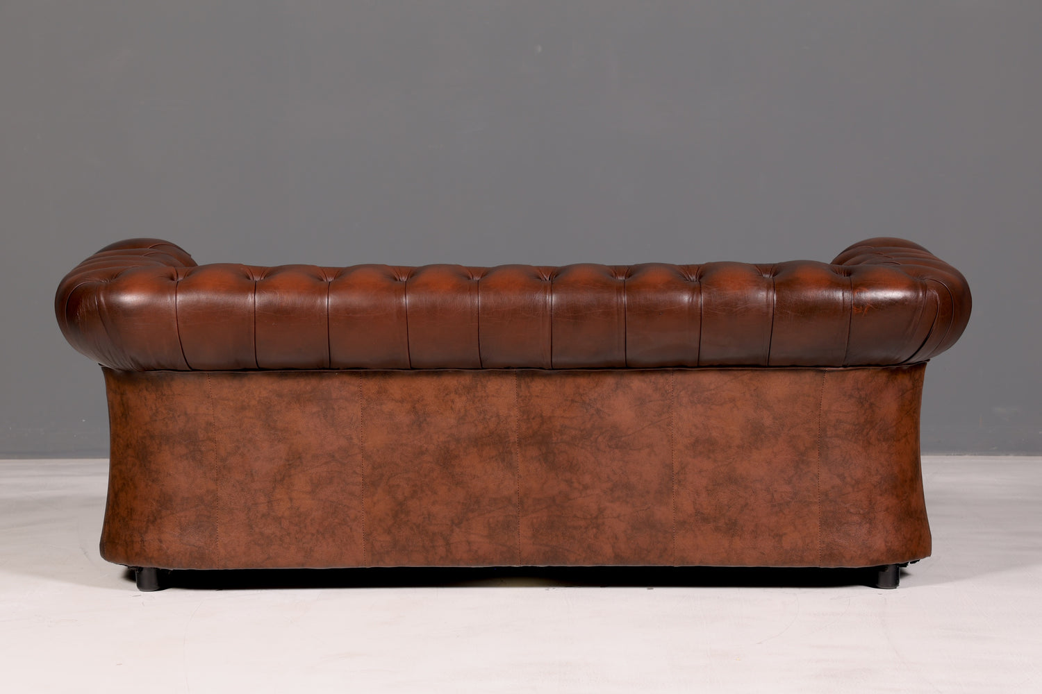 Magnifique canapé Chesterfield Centurion original, 3 places, en cuir véritable, canapé anglais capitonné en cuir