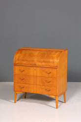 Wunderschöner Mid Century Rollladen Sekretär echt Holz Büro Schrank Vintage Schreibkommode