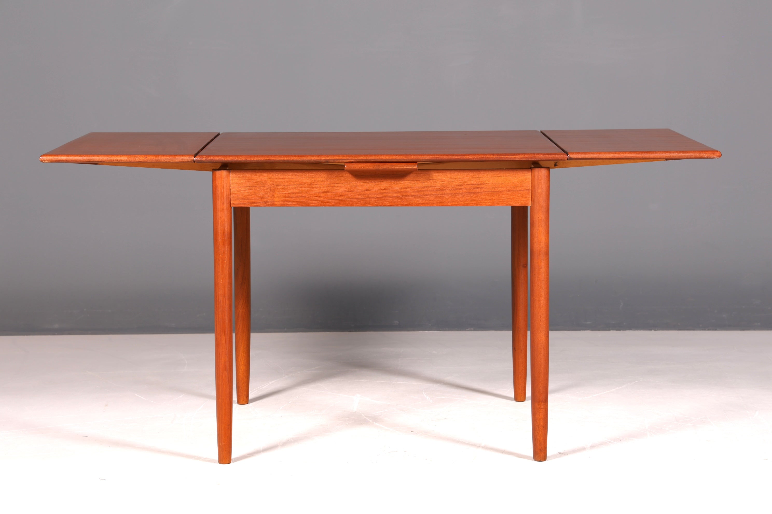 G104 Finish Traumhafter Mid Century Esstisch ausziehbarer Danish Design Teak Holz Küchentisch Esszimmer Tisch