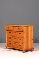 Wunderschöne Gründerzeit Kommode Weichholz Antik um 1880 Landhaus Stil Jugendstil Schubladen Kommode