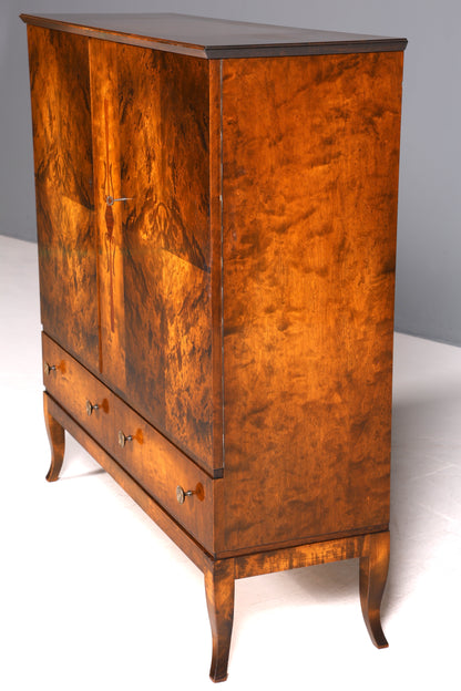 Magnifique meuble de style Chippendale, style baroque, vertiko, haut-meuble, antiquité, années 1950/60, commode