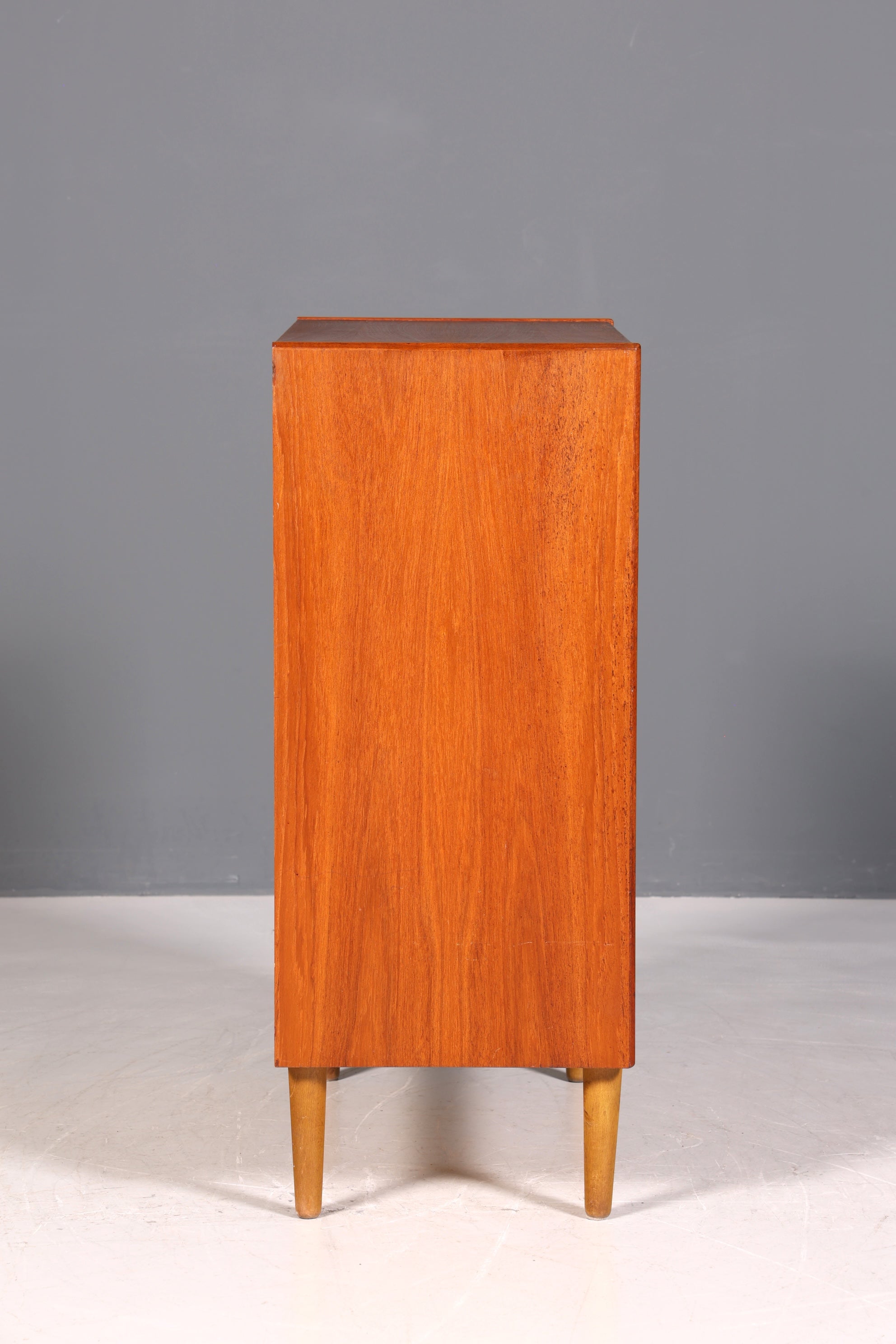 Magnifique commode vintage en teck du milieu du siècle, meuble de design danois, commode