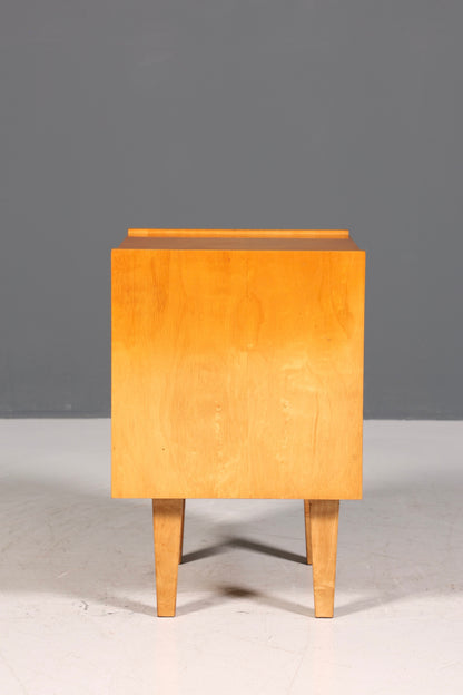 Commode vintage simple du milieu du siècle, meuble pliant, table de chevet de design danois, 1 sur 2