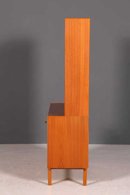 G061 Finish Traumhaftes Mid Century Regal echt Holz Schrank Danish Design Retro Kommode Vintage Bücherregal 60er Jahre