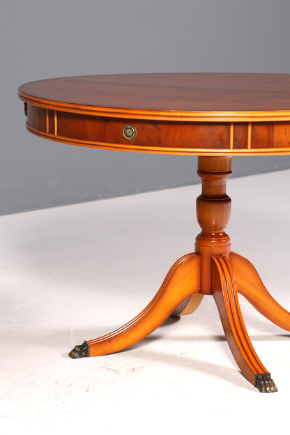 Magnifique table de salle à manger extensible anglaise, en if, style antique, table de cuisine des années 60