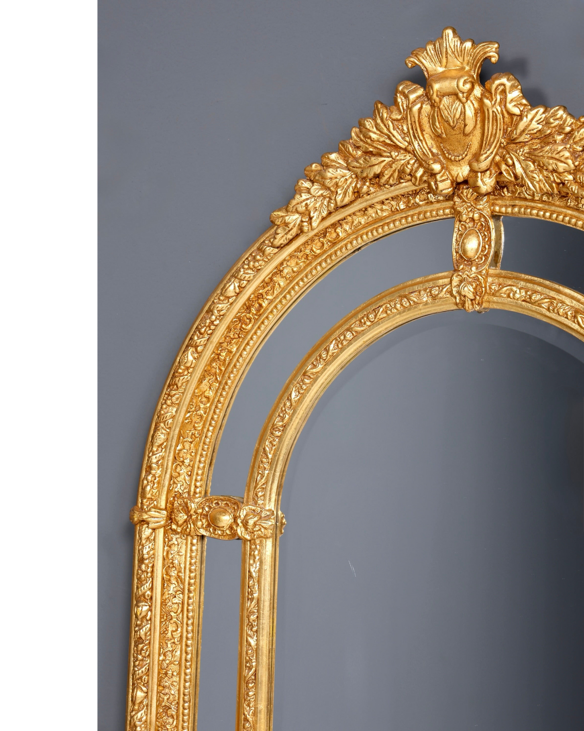Beeindruckender XXL Prunk Barock Stil Standspiegel Antik Stil Gold Ornament Flurspiegel Spiegel Standspiegel