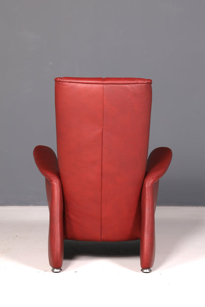 Edler Himolla Relaxsessel Ledersessel Echt Leder Rostrot Sessel Fernsehsessel Loungesessel Vintage