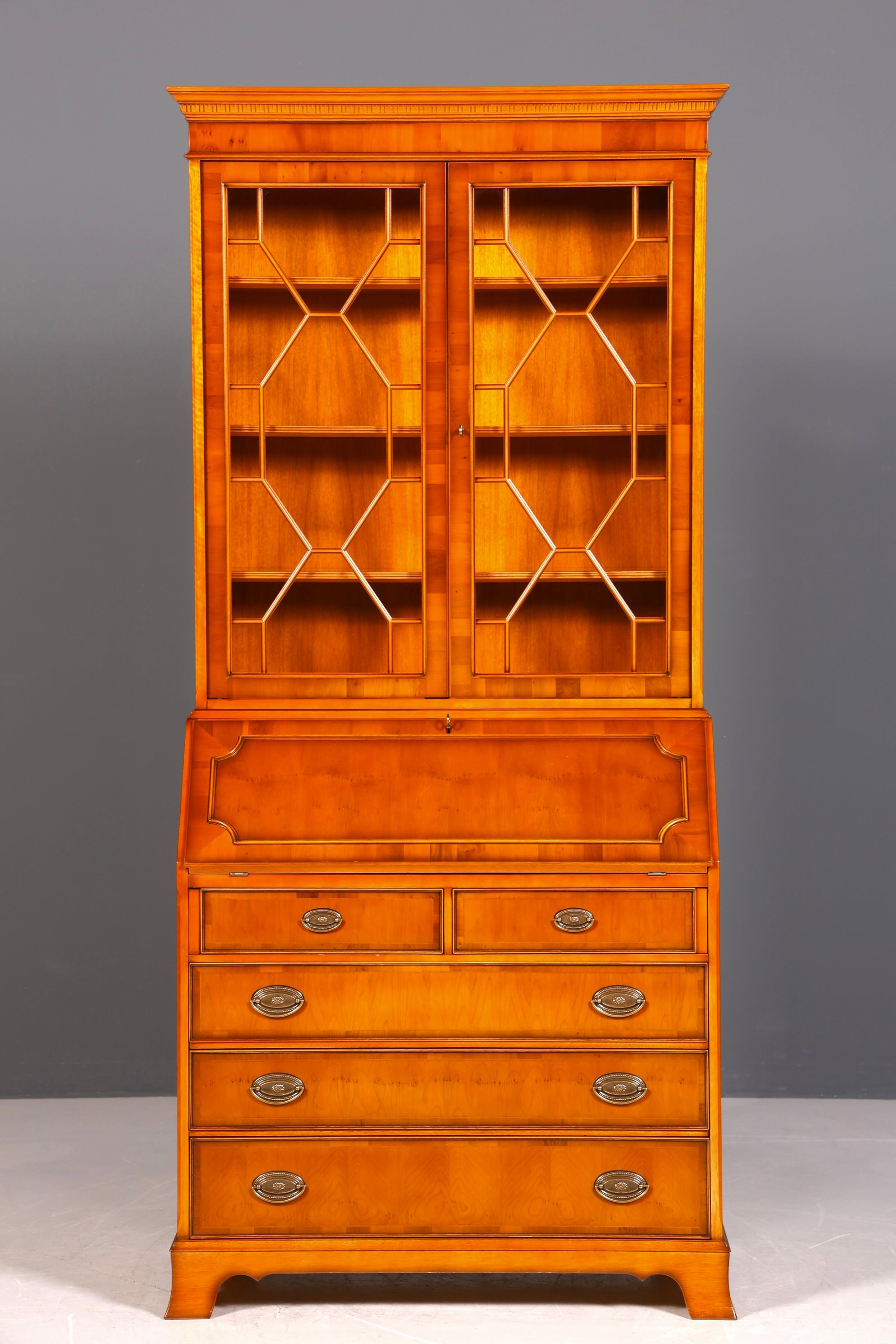 Secrétaire anglais élégant, bureau Heldense d&