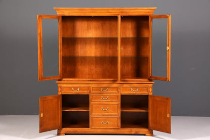 Traumhafte Original Selva XXL Vitrine Antik Stil Massivholz Villa Borghese Schrank Bibliothek