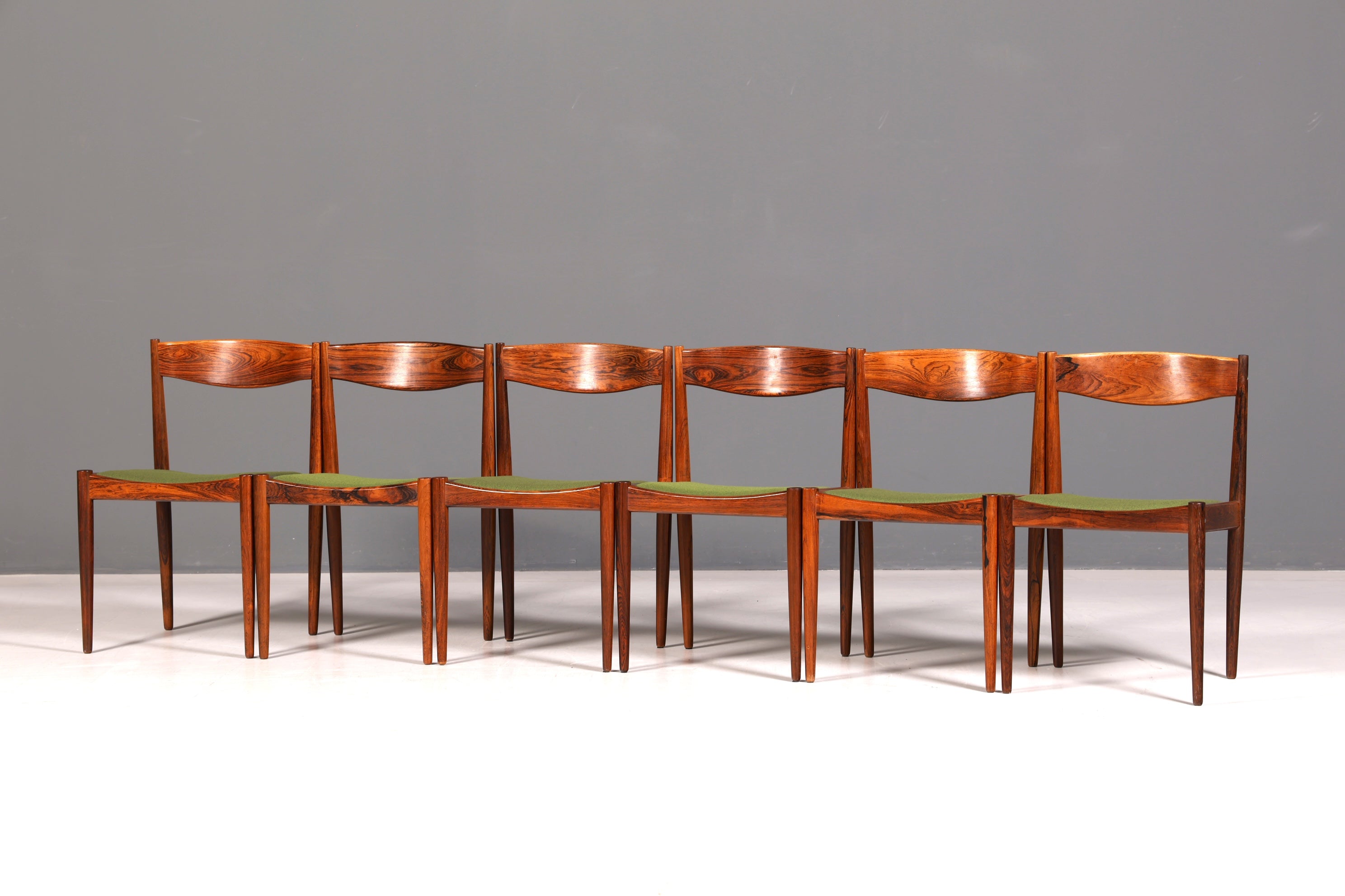 6x Mid Century Palisander Holz Stühle Henry W. Klein Bramin Made in Denmark Danish Design