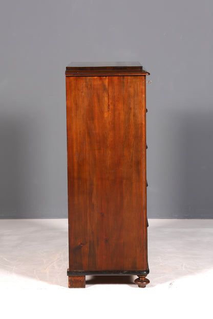 Schlichte Gründerzeit Kommode Jugendstil Antik Sideboard Schubladenkommode Chiffoniere Wäschekommode