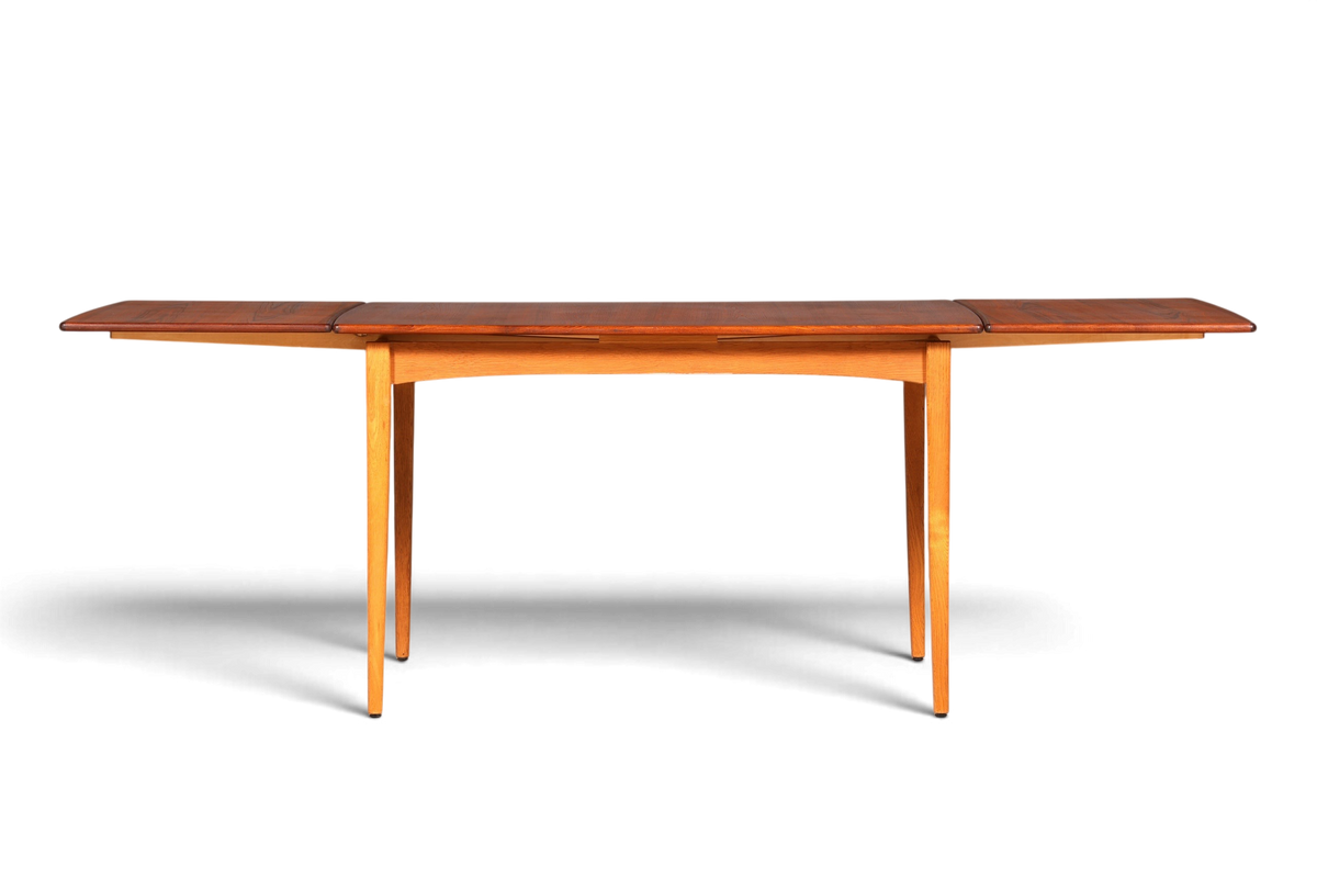 Traumhafter Mid Century Esstisch ausziehbarer Danish Design echt Holz Küchentisch Esszimmer Tisch