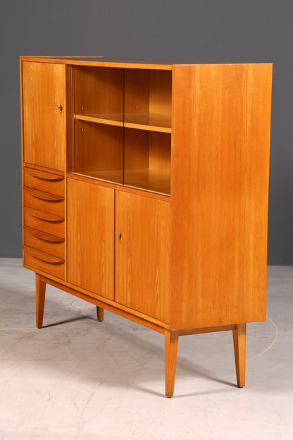 Beautiful original Hellerau mid-century display cabinet, Franz Ehrlich 602 chest of drawers and bookcase