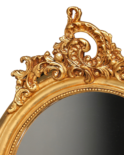 Stilvoller Prunk Barock Stil Standspiegel Antik Stil Ornament Flurspiegel Gold Spiegel