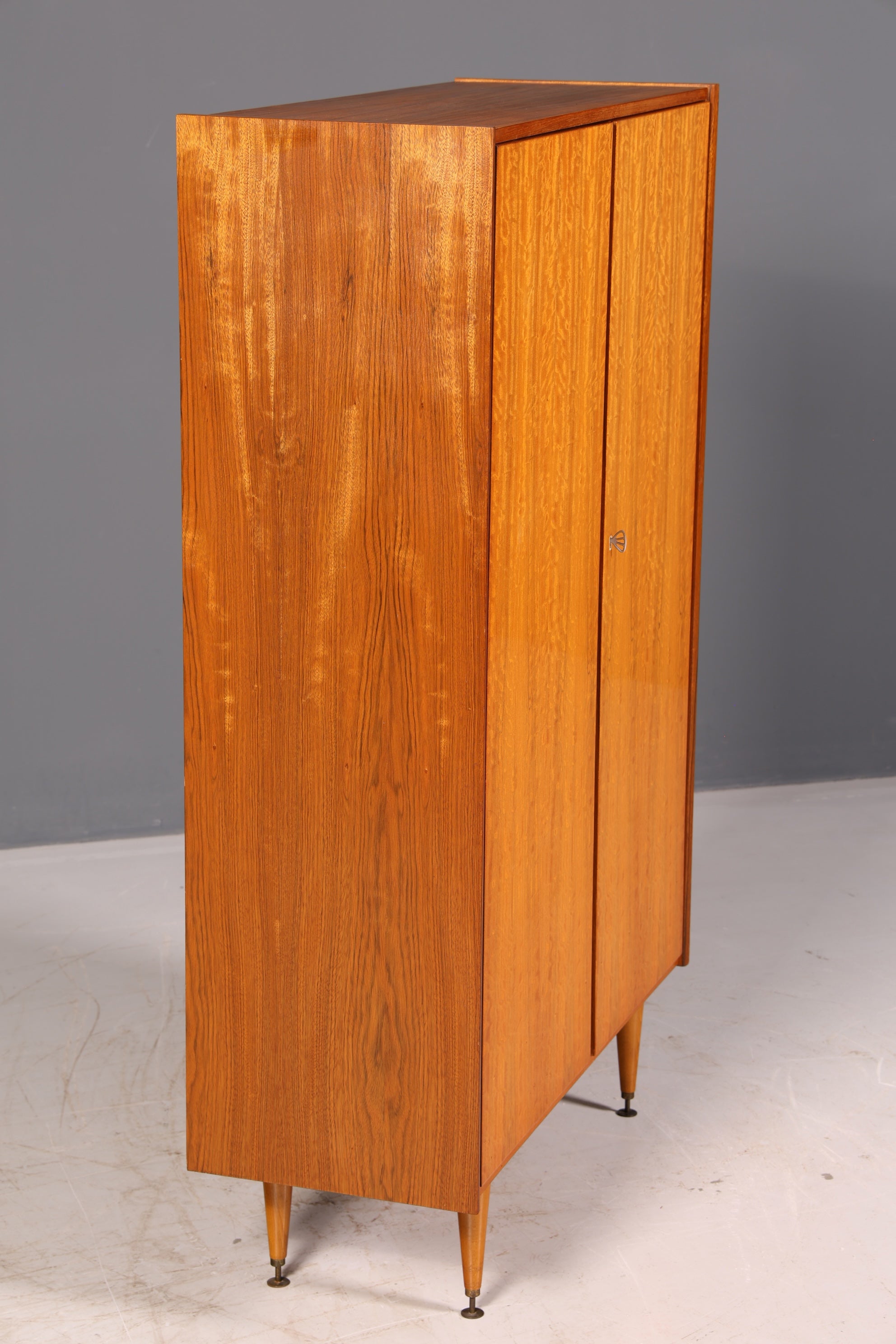 Traumhafter Mid Century Kleiderschrank Vintage Schrank Retro Wäscheschrank 60er Echt Holz