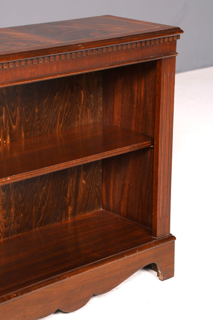 Edles Englisches Bücherregal Mahagoni Regal Antik Stil Standregal Bücherschrank Vintage