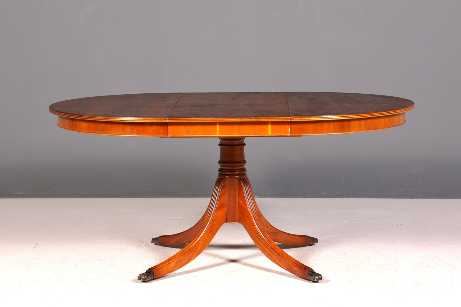 G067 Finish cm Wunderschöner Englischer Tisch ausziehbarer Esstisch Antik Stil 60s Küchentisch Eibe