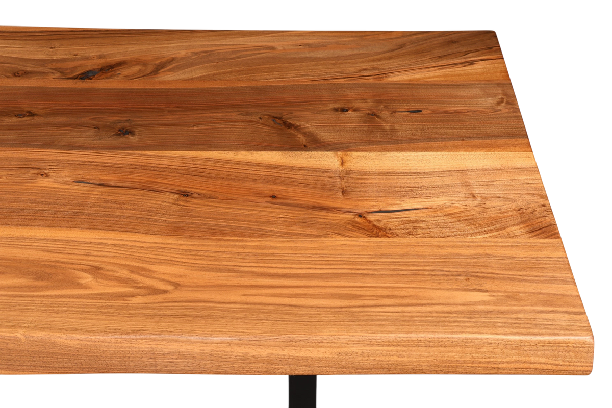 Wunderschöner Nussbaum Tisch 240cm-95cm Esszimmer Tisch Baumkanten Platte massiv Holz Küchentisch