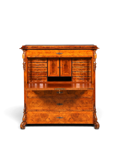 Wunderschöner Louis Philippe Sekretär Vertiko Highboard Schreibsekretär Massivholz