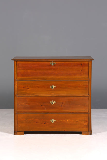 F970 Finish cm Stilvolle Louis Philippe Kommode Nussbaum Gründerzeit Schubladenkommode um 1890