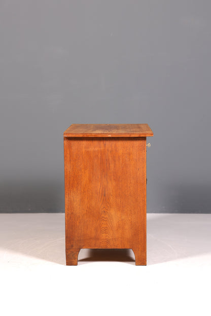 Commode Art Nouveau onirique vers 1910, buffet ancien, coffre à linge