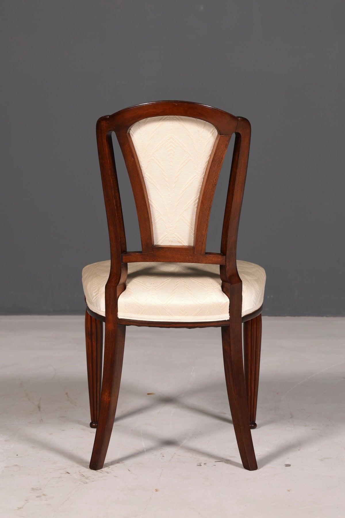 Élégante chaise Art déco vintage Chaise de salle à manger Chaise de secrétaire Chaise rembourrée Chaise à accoudoirs Chaise de cuisine 1 sur 2
