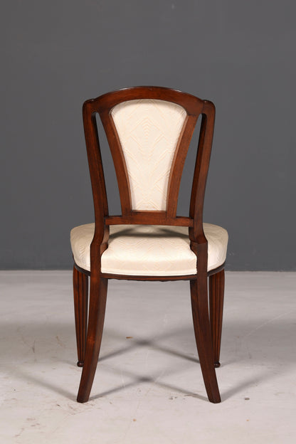 Élégante chaise Art déco vintage Chaise de salle à manger Chaise de secrétaire Chaise rembourrée Chaise à accoudoirs Chaise de cuisine 1 sur 2
