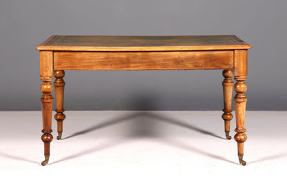 Wunderschöner Englischer Schreibtisch Echt Lederauflage Regency Stil Bürotisch Office Desk Antik