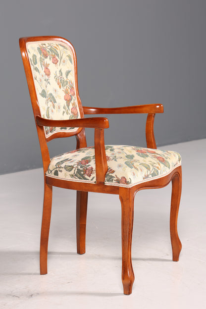 Fauteuil Chippendale élégant, chaise secrétaire de style Chippendale, fauteuil en tissu tapisserie