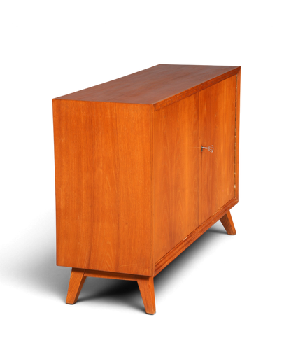 Hauptstadt Möblerei Mid Century Kommode aus Echtholz im 60er Jahre Retro Design mit Schlüssel