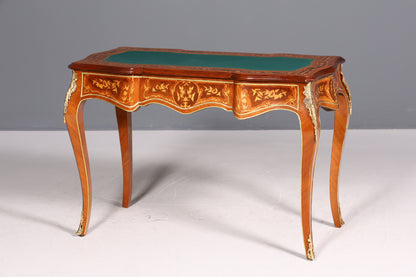 Magnifique bureau de style Louis XV, bureau de bureau français, table de bureau de style ancien