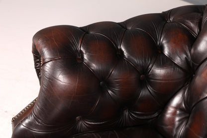 Edler Original Chesterfield Centurion Sessel Braun Echt Leder Englischer Armlehnsessel Herrensessel UK 1 von 2
