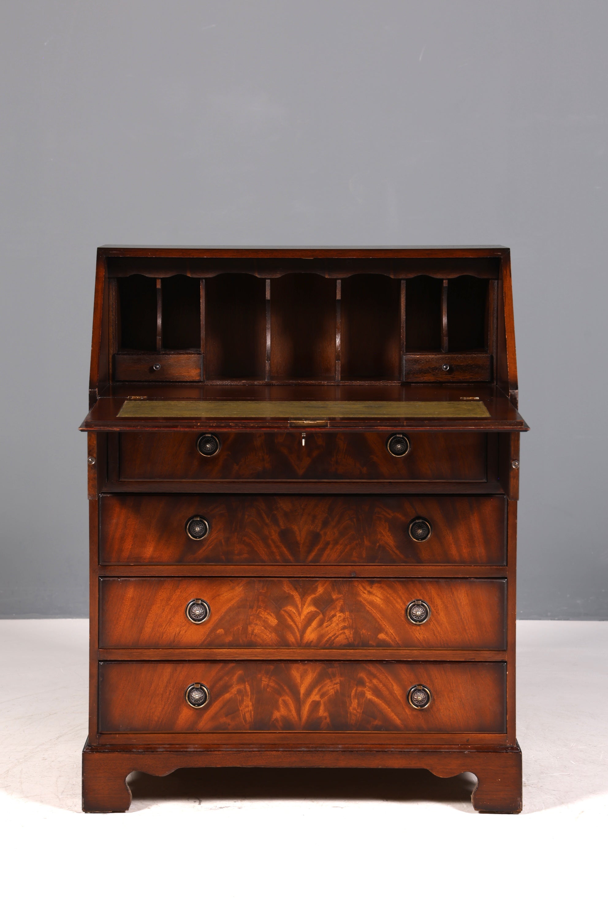 Magnifique secrétaire anglais avec plateau d&