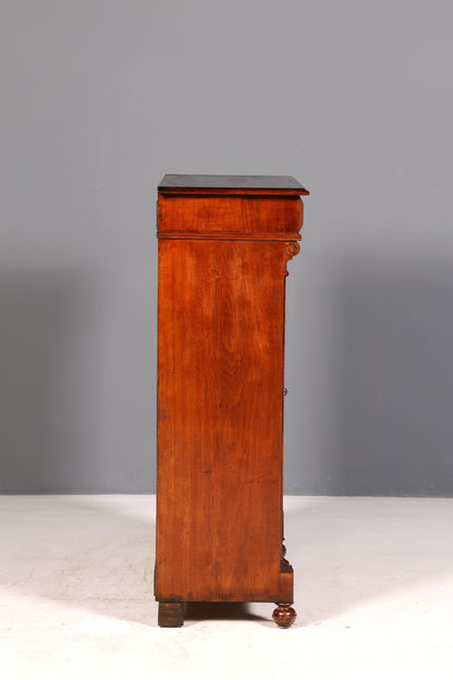 Stilvoller Gründerzeit Schrank Antik Vertiko Jugendstil Kommode Dielenschrank Massivholz