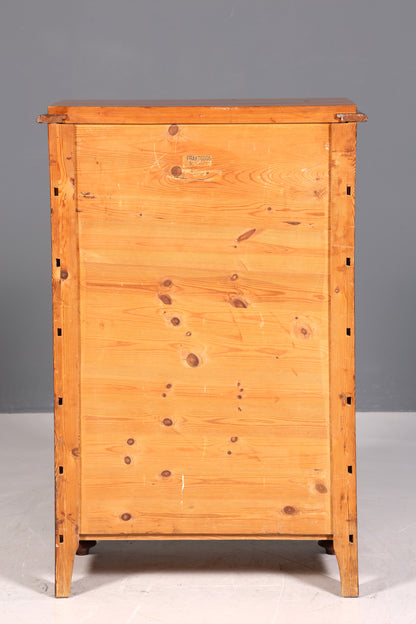 Commode élégante Gründerzeit vers 1890, vertiko Art Nouveau, chiffonnier antique, commode en lin