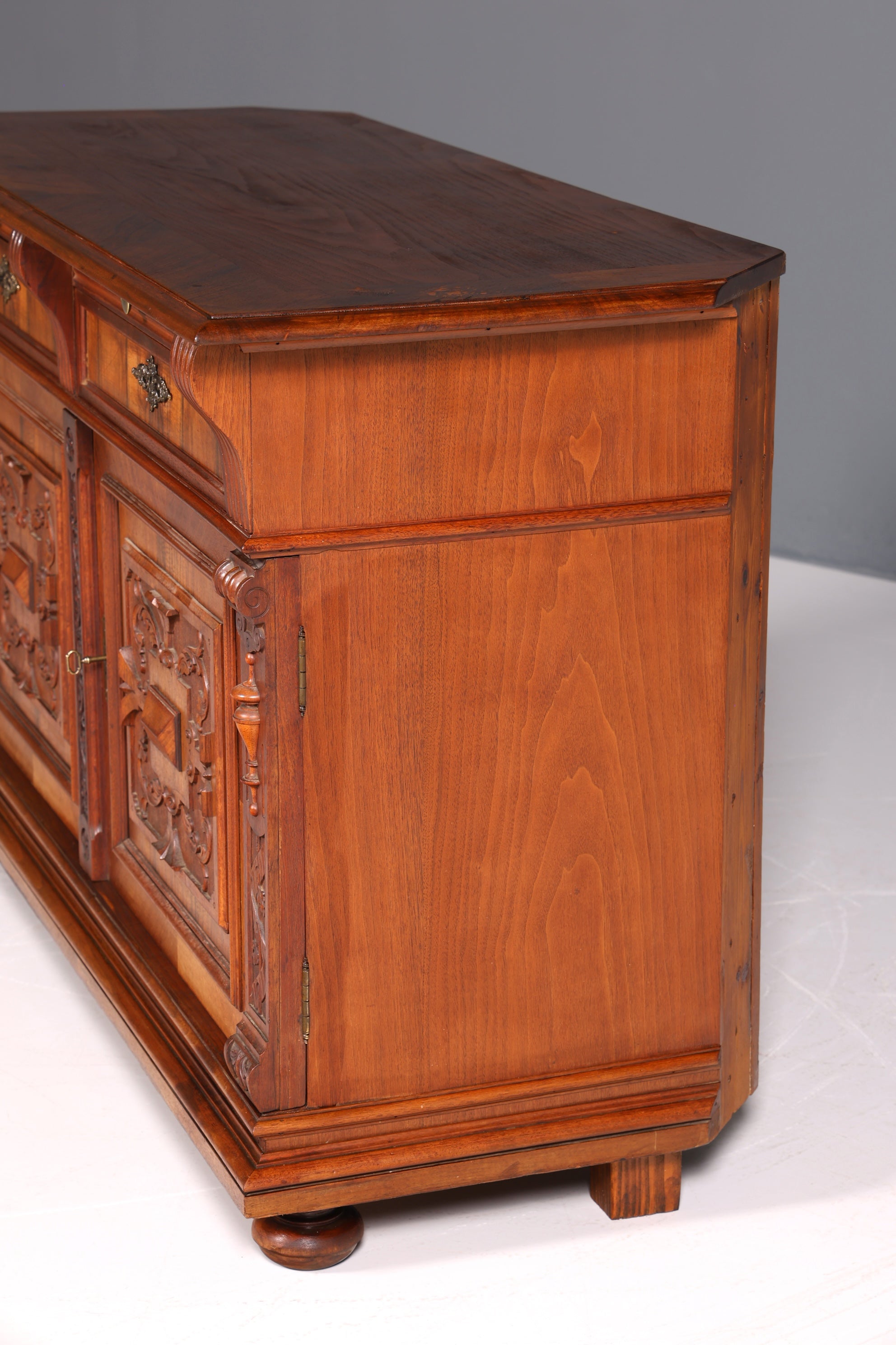 Wunderschöner Gründerzeit Sideboard Antik Nussbaum Schrank Kommode um 1890