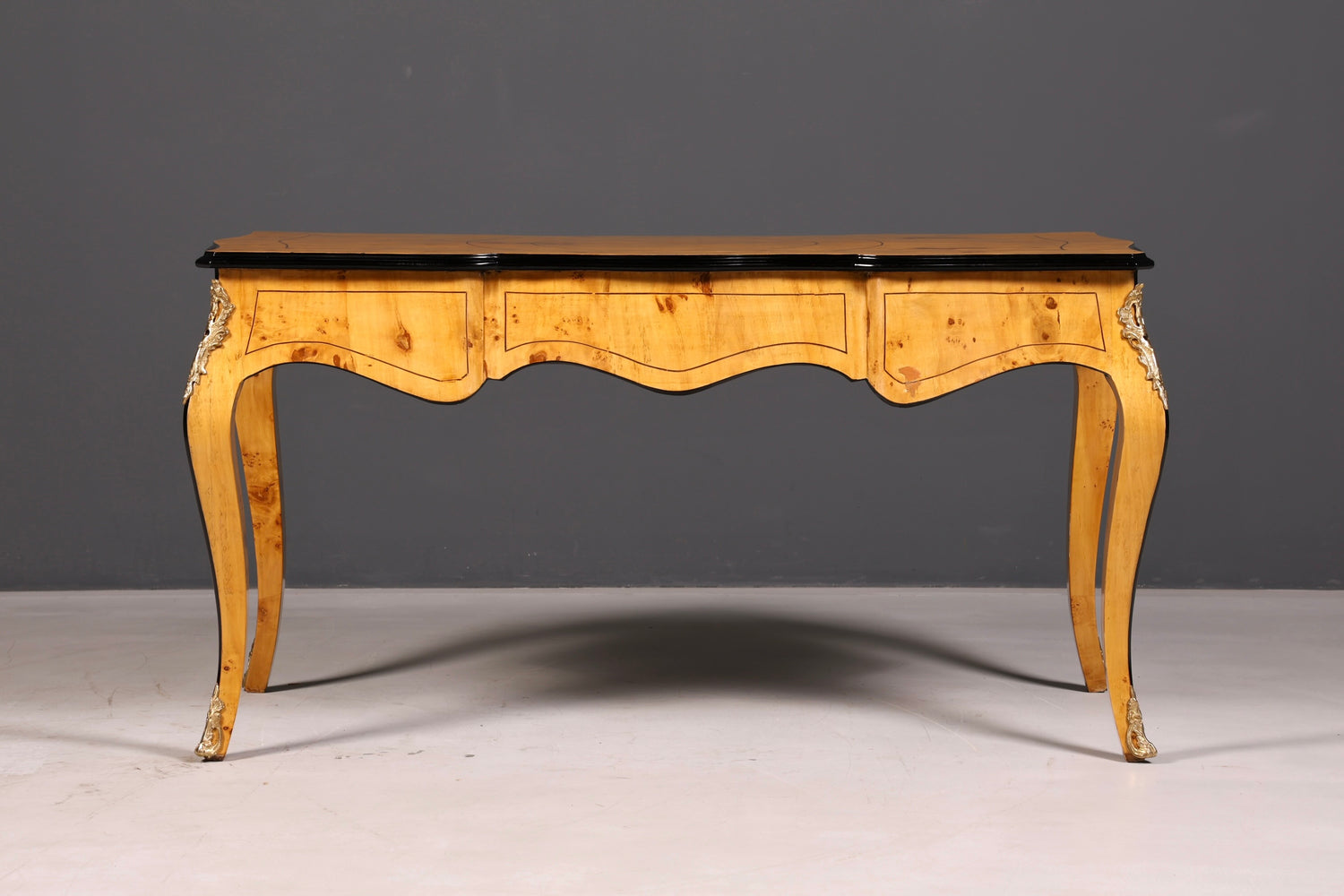 Wunderschöner Louis XV Stil Schreibtisch French Office Desk Antik Stil Bürotisch Massivholz