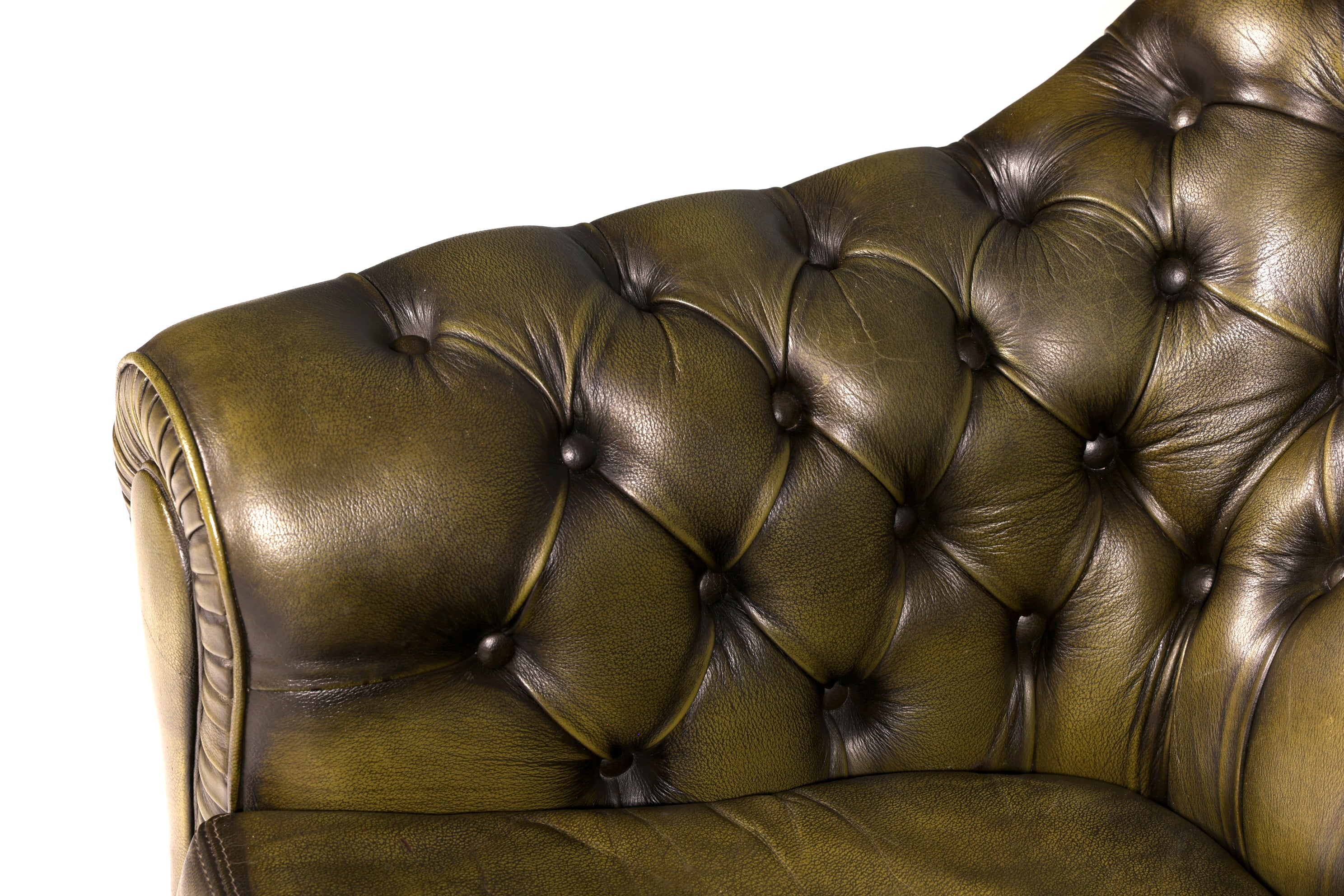 Stilvoller Original Chesterfield Sessel Englischer Armlehnsessel Echt Leder Herrensessel UK